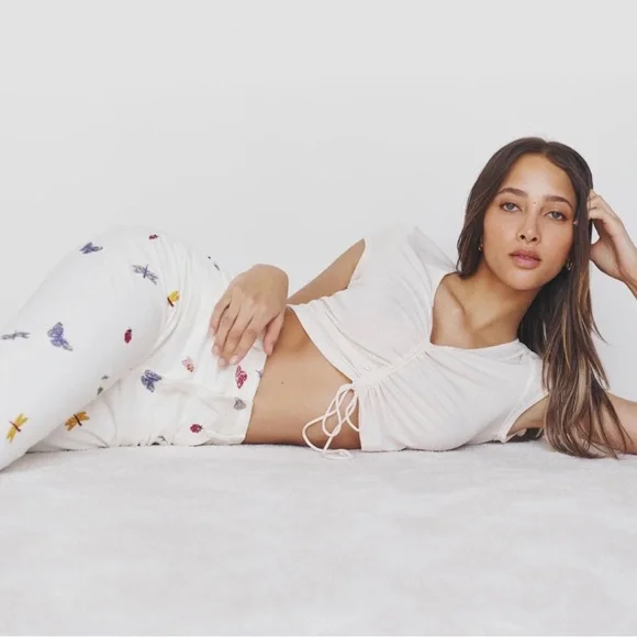 Reformation White Floral Women Jeans - Picture 4 of 16